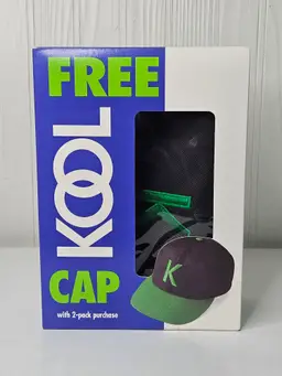 Vintage Kool K Embroidered 90s Snapback Hat 1993 Cap Tobacco Cigarette Promo in Box