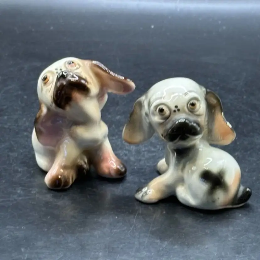 Vintage Funny Dog Salt and Pepper Shakers