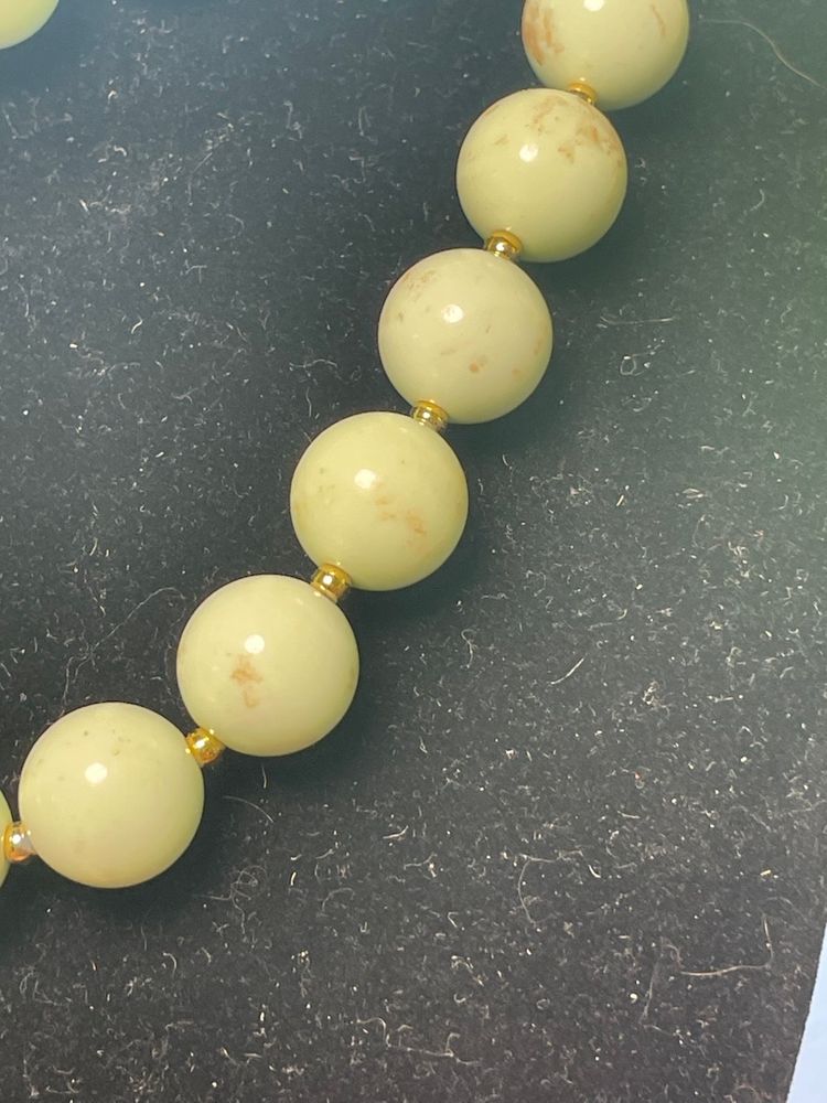 Vintage Lucite Glowing Bead Necklace