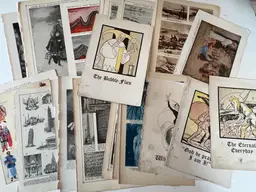 100 Antique Book Page Prints. 1800s-1900s Ephemera. Lithographs, Engravings, Graphics, Crafting, Scrapbooking, Bulk #17