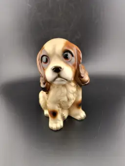 Vintage Ceramic 4" Tall Cocker Spaniel Dog Figurine Made in Japan