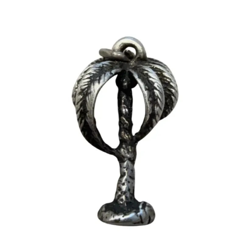 Vintage Sterling Silver Palm Tree, Palm Beach Florida Charm /Pendant