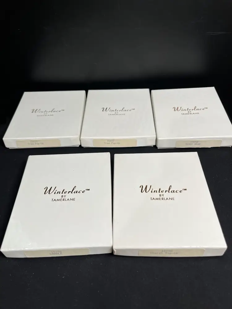 Individually Packaged Winterlace by Tamerlane Dainty Whimsical Pop Up Ornaments-Set of 5