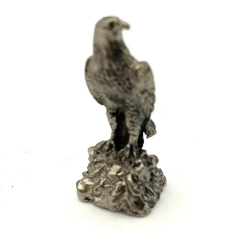 BIN - Miniature Pewter Eagle 1.375”