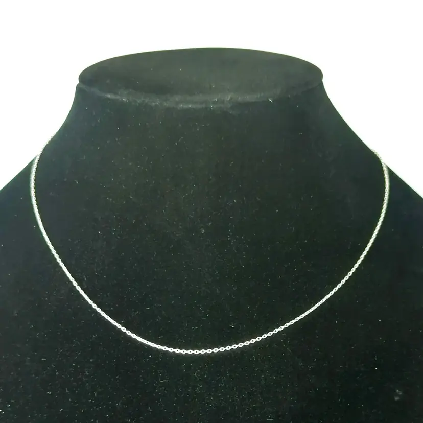 Vintage Baroni Designs 925  Sterling Silver Chain Necklace 16 to 18-inches