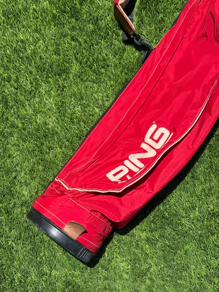 PING Moonlite Sunday Carry Bag Red Vintage Karsten USA | Lightweight Walking Golf Bag