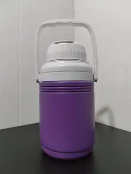 Coleman Thermos 1/3 Gallon Personal Jug Purple Swivel Handle EUC