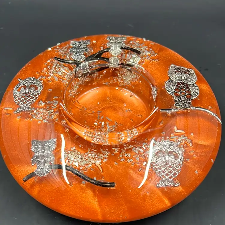 Dreamlight Traumlicht German Owl Tea Light Candle Holder