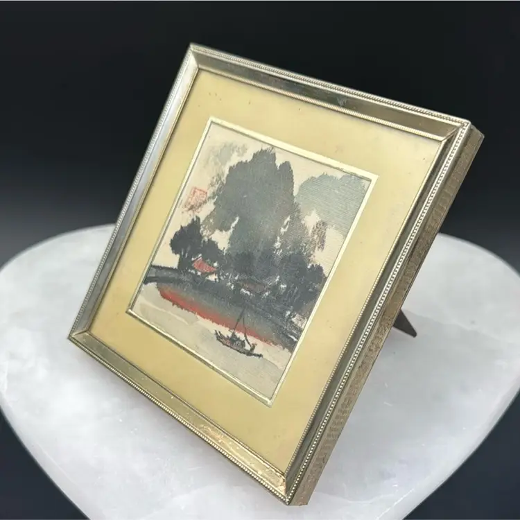 Asian Silk Screen Art this Artwork Is Wonderful For People That Like Smalls