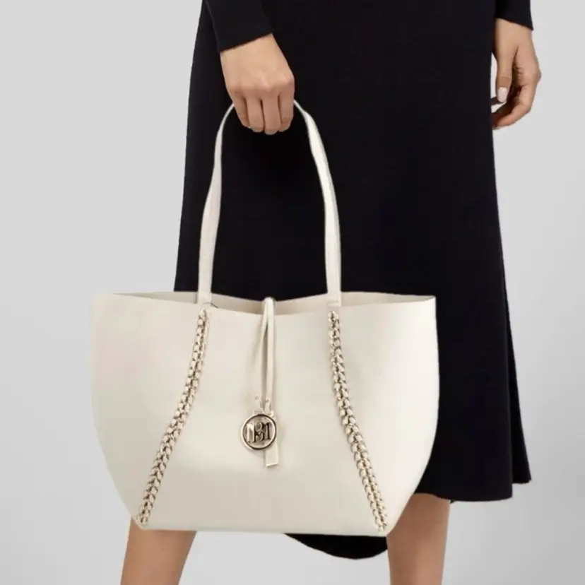 Badgley Mischa Cream White Tote Bag New With Tags Gift