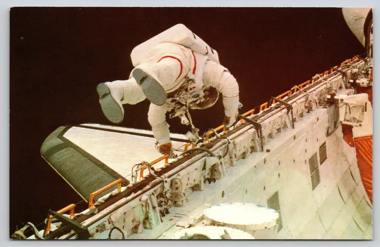 Postcard Astronaut F Story Musgrave Space Walk Challenger Shuttle Extravehicular - 14655