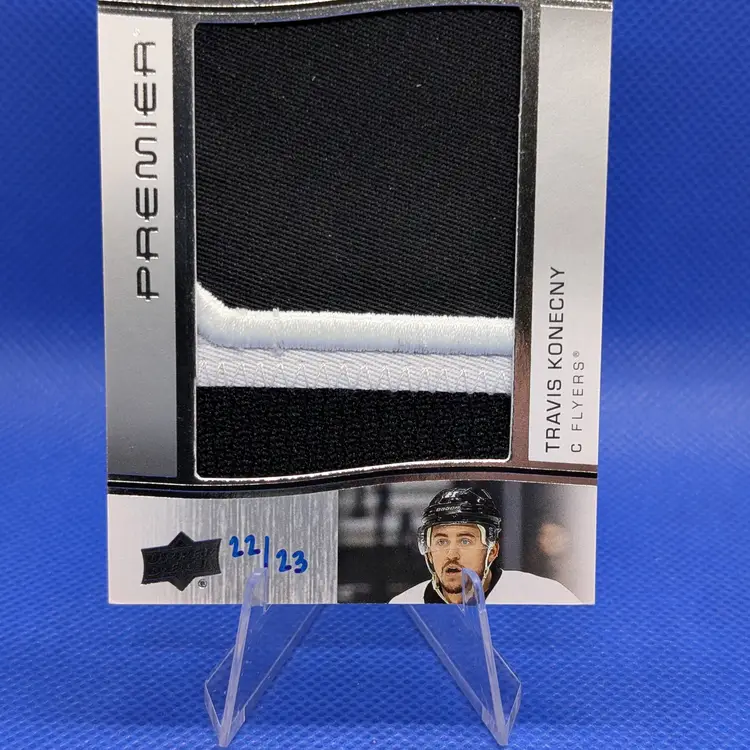 Travis Konecny Flyers 2023-24 Premier Mega Patch Game Used 22/23