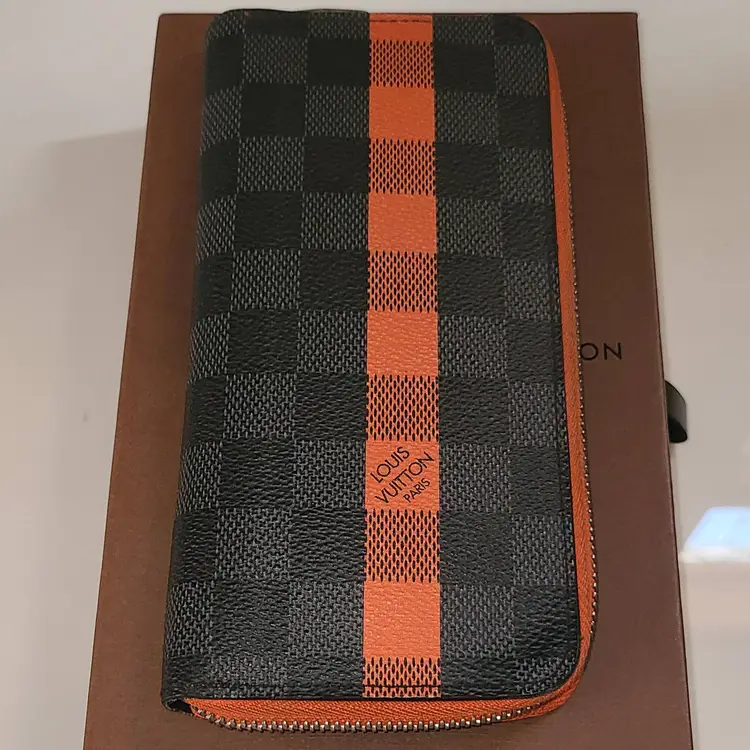 Louis Vuitton Limited Edition Graphite Long Zip Wallet