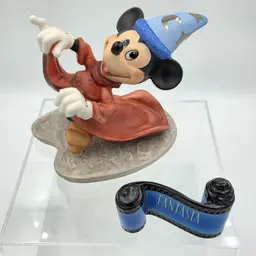 WDCC Fantasia Mischievous Apprentice Sculpture Opening Title Sculpture with COA