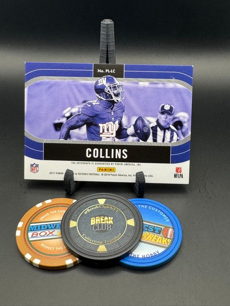 Landon Collins Auto 11/50 2017 Plates & Patches New York Giants