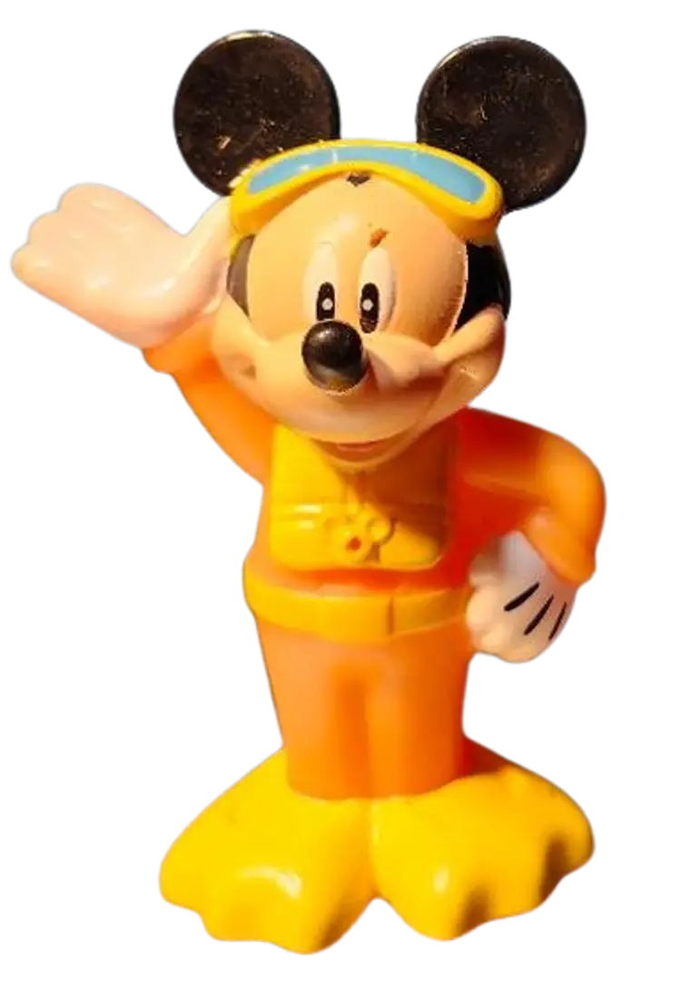 DISNEY Mickey Mouse 2011 Scuba Diver 4" Figure Toy  032624