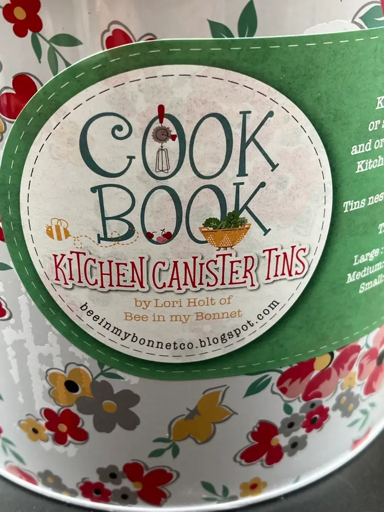 Cook Book Kitchen Canister Tin Set