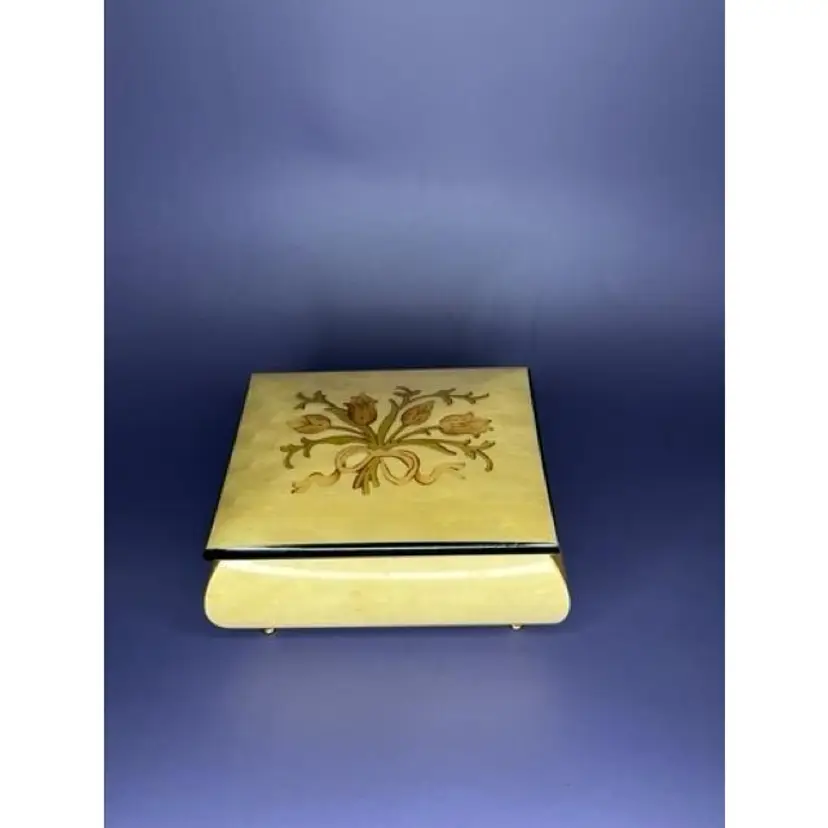 The San Francisco Music Box Company Music/ Jewelry Box Hand Crafted In Sorrento, Italy-Music By Andrew Lloyd Webber!