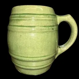 Vintage McCoy Stoneware Green Barrel Mug #16