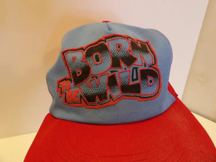 +* Vintage Red/Blue SCS Capital Expressions Born to Be Wild Trucker Snapback Hat