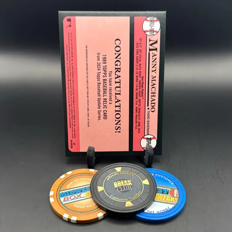 Manny Machado 35th Anniversary 1989 Baseball Game Used Relic 2024 Topps Update San Diego Padres