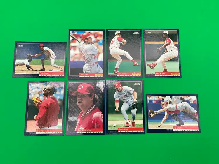 Score 1994 MLB Cincinnati Reds Lot of 8 Different Trading Cards