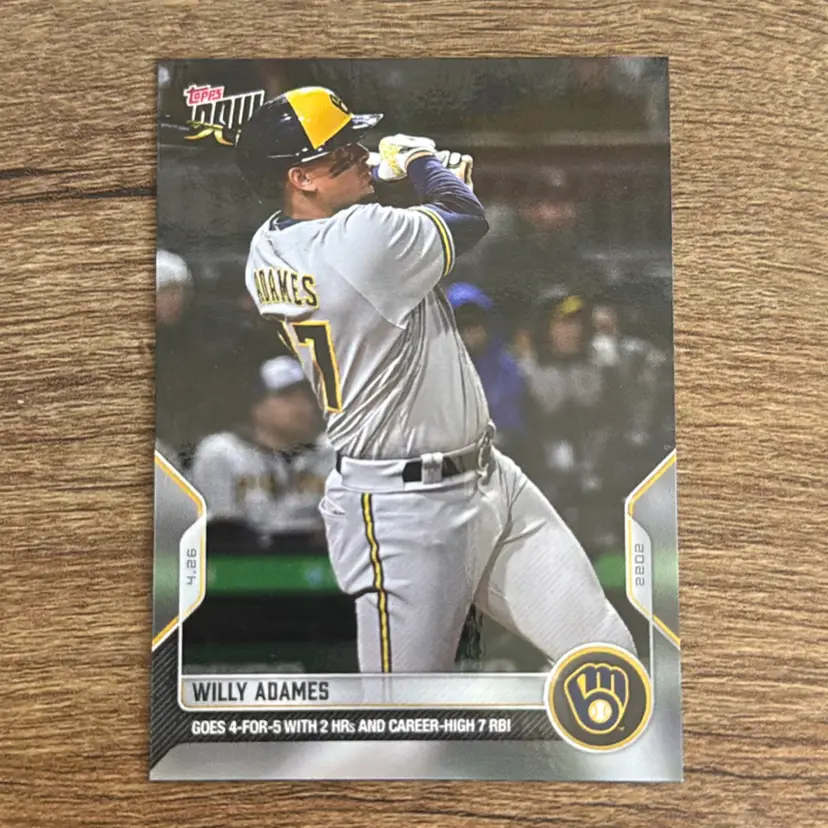 Willy Adames 
2022 Topps Now(goes 4-5,2 HRs)
Milwaukee Brewers 
