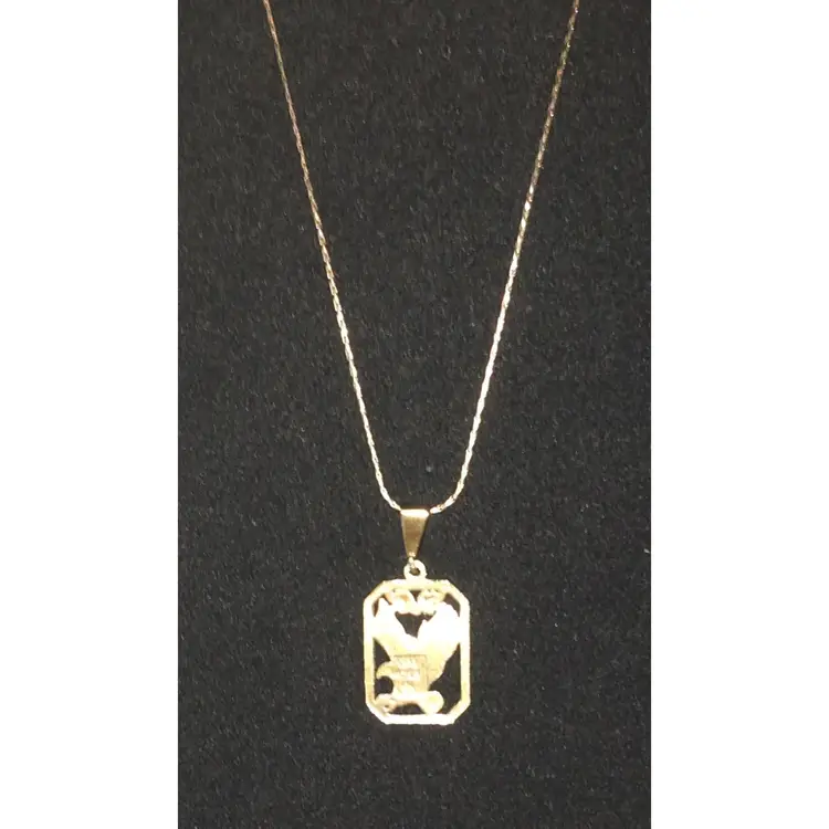 2 Day Sale! 🎉🎄🎉 Black Hills Gold Eagle Pendant on an 18" 925 Chain with Lobster Clasp closure.