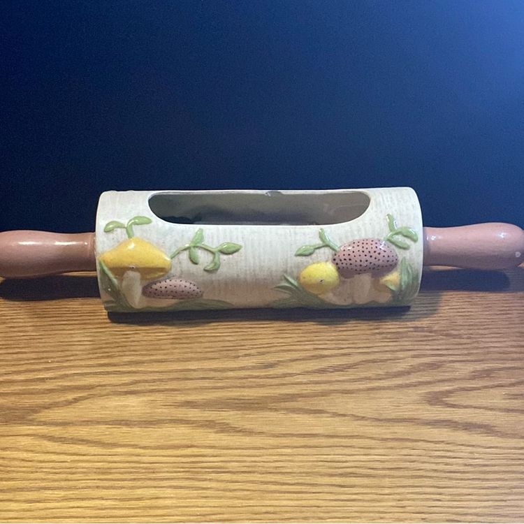 Non Poison Fun Guy Mushroom Rolling Pin Planter