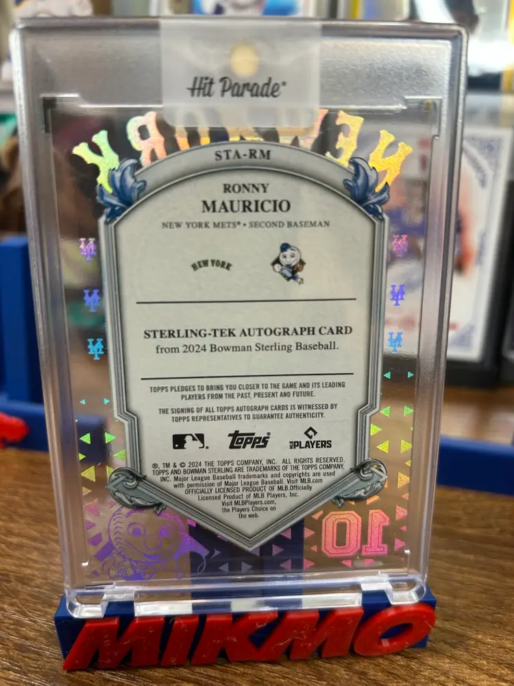 Ronny Mauricio Bowman Sterling Auto /50 Mets