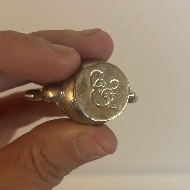 #01 - Vintage Silver Plated Miniature Coffee Pot Trinket