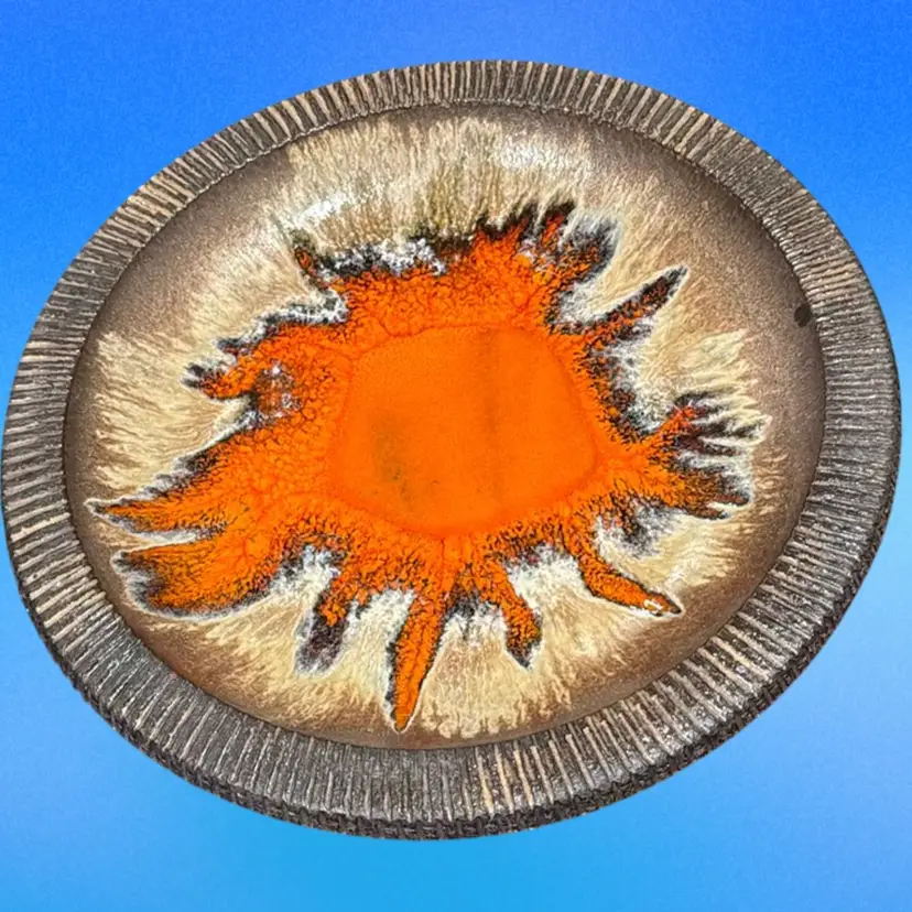 Danish Ceramic Wall Plate From Lovemose Ketamik  Denmark -1960's