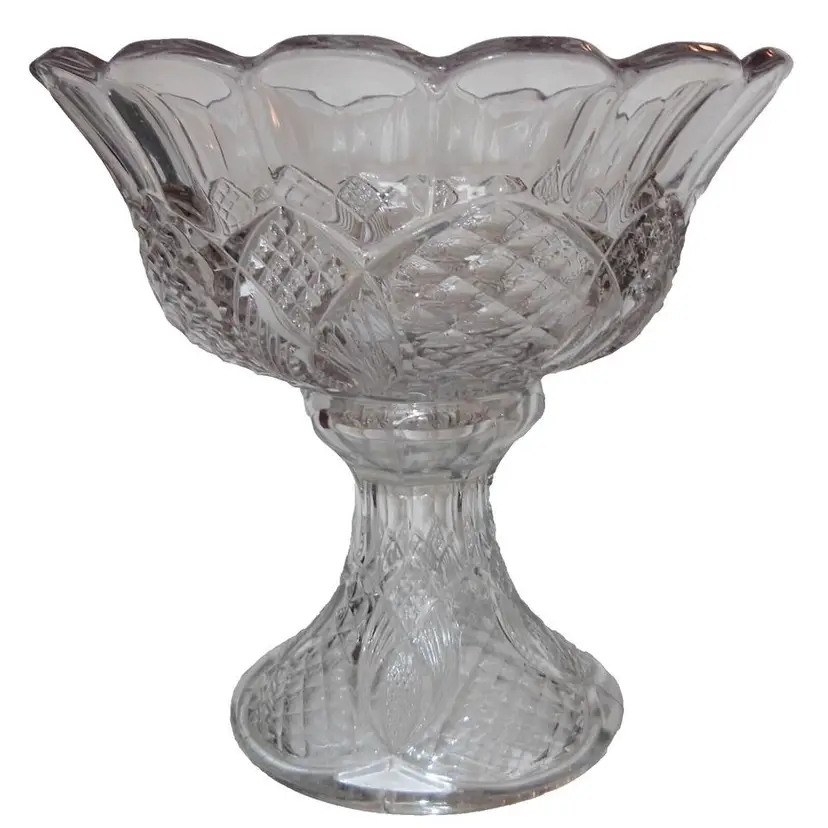 #01 EAPG Duncan & Miller RARE King Arthur Orange Bowl & Stand c1900,Fruit Bowl