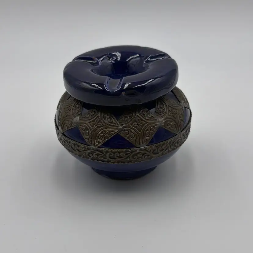 Handcrafted Moroccan Ceramic Smokeless Ashtray