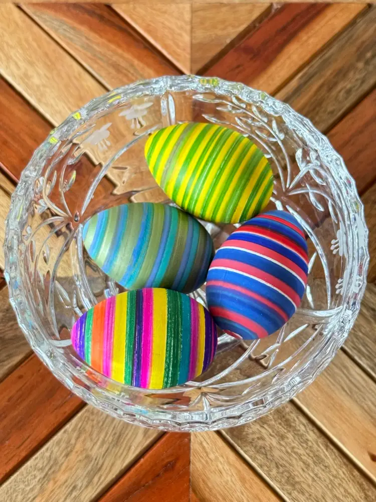 Custom Decorated Easter Eggs Set Of 4