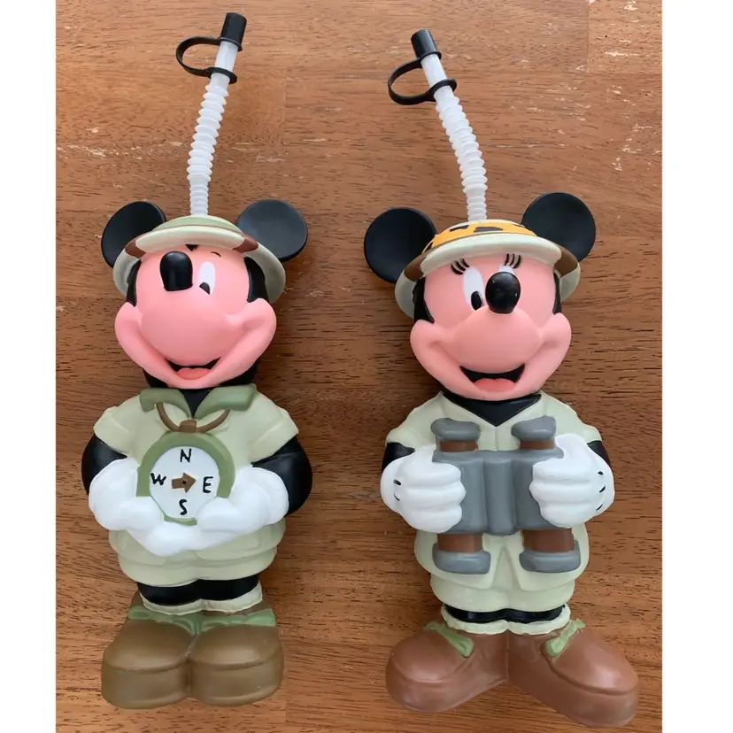 Disney Safari Mickey & Minnie Sipper Drink Beverage Cups