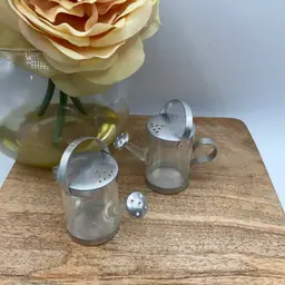 Vintage Dart Craftsman NY Watering Can Salt&Pepper Shakers-MCM Plastic & Aluminum Set