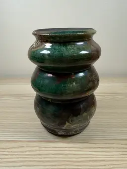 Raku Pottery Vase By Ben Moore