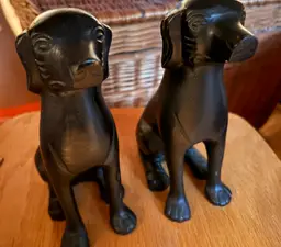 Vintage Dog Style Pair Of Statues, Desk, Office Ornaments, Bookends