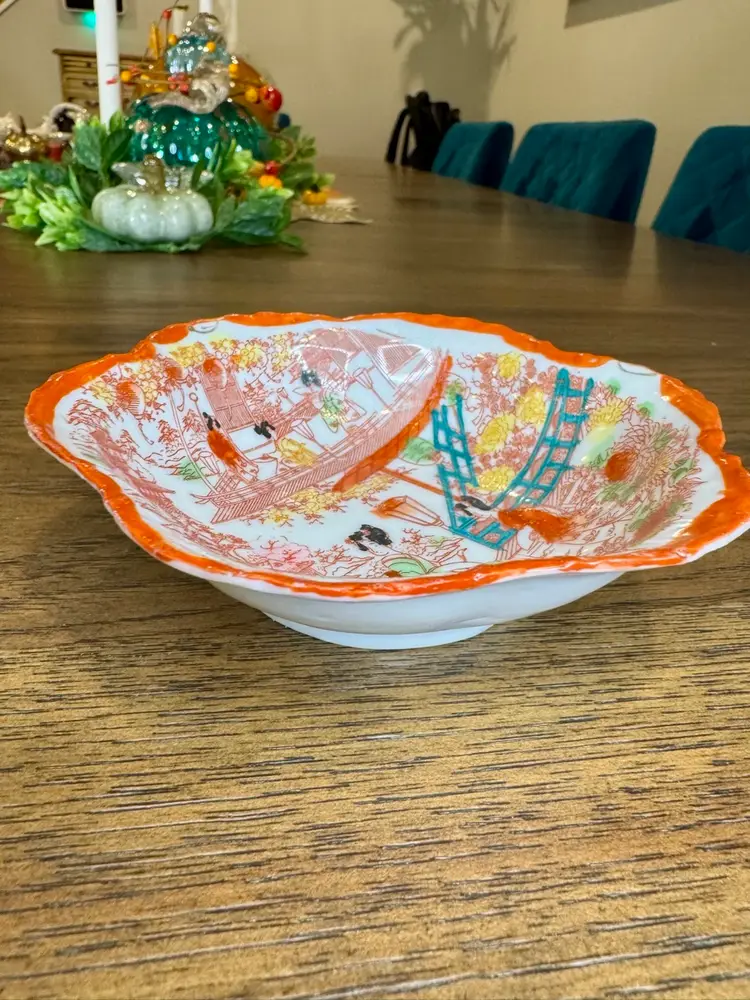 Vintage Porcelain Geisha Plate Made In Japan 5.5” inches wide