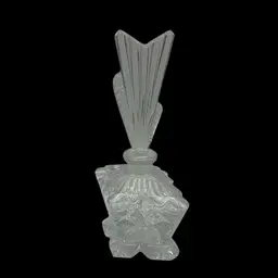 Art Deco Perfume Bottle, 7.5” Tall With Stopper