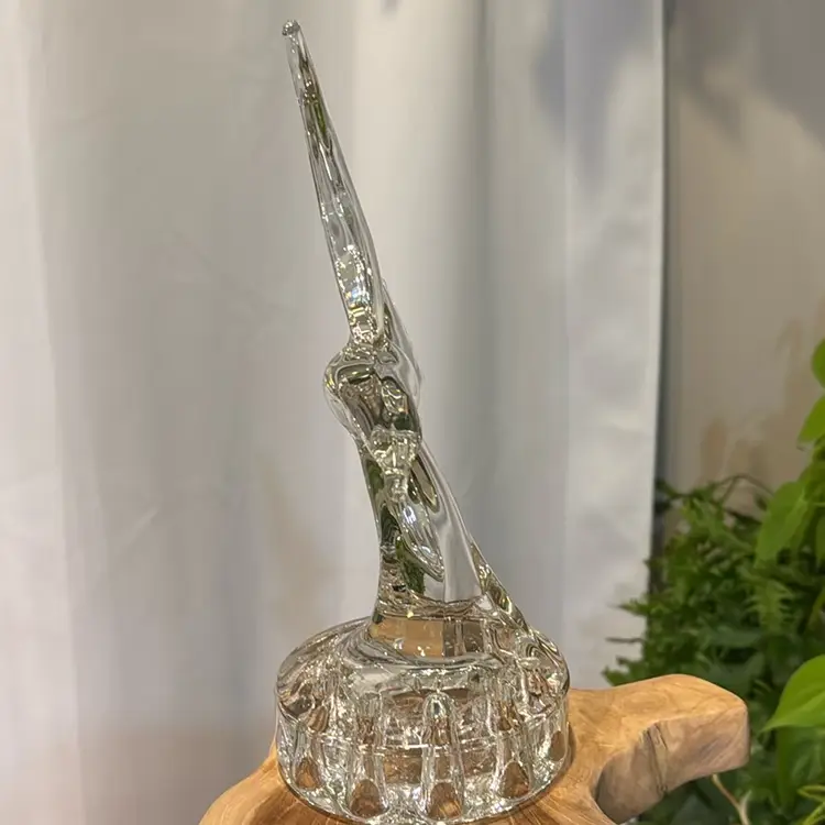 Mid-Century Cambridge Glass Seagull, Flower Frog