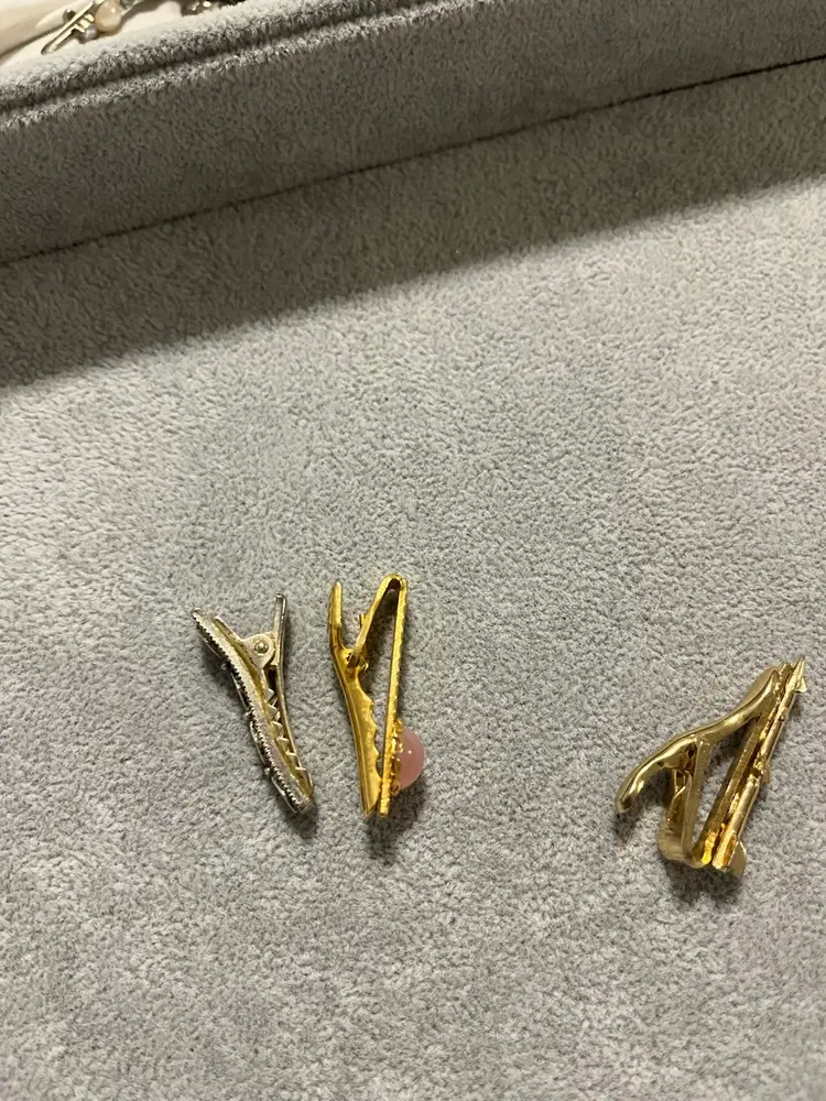 Lot of 2 Vintage Tie Clips