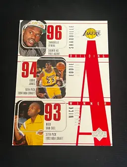 Kobe Bryant Shaquille O'Neal 1996-97 UD Building A Winner Rookie RC #148 Los Angeles Lakers