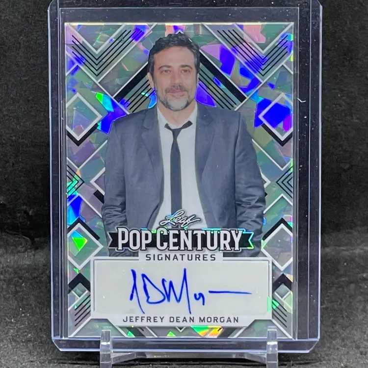 Jeffrey Dean Morgan Leaf Pop Century Signatures Autograph Card The Walking Dead Negan /15