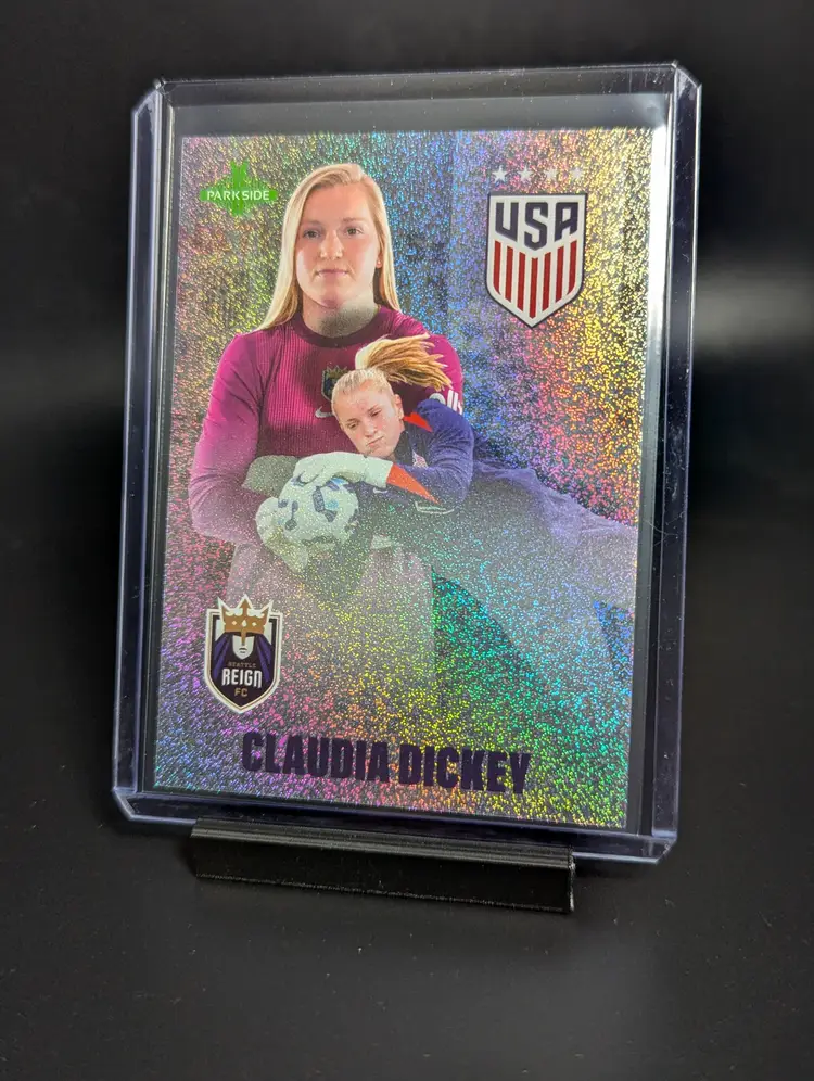 2025 Parkside NWSL/USWNT Club and Country Shimmer Foil Claudia Dickey Seattle Reign