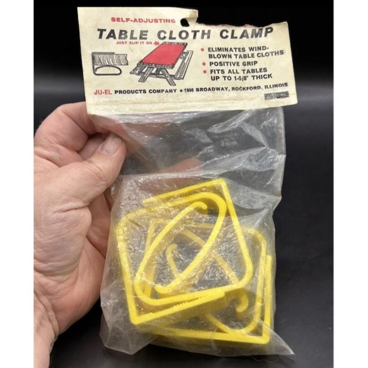 vintage Ju-el picnic tablecloth clips
