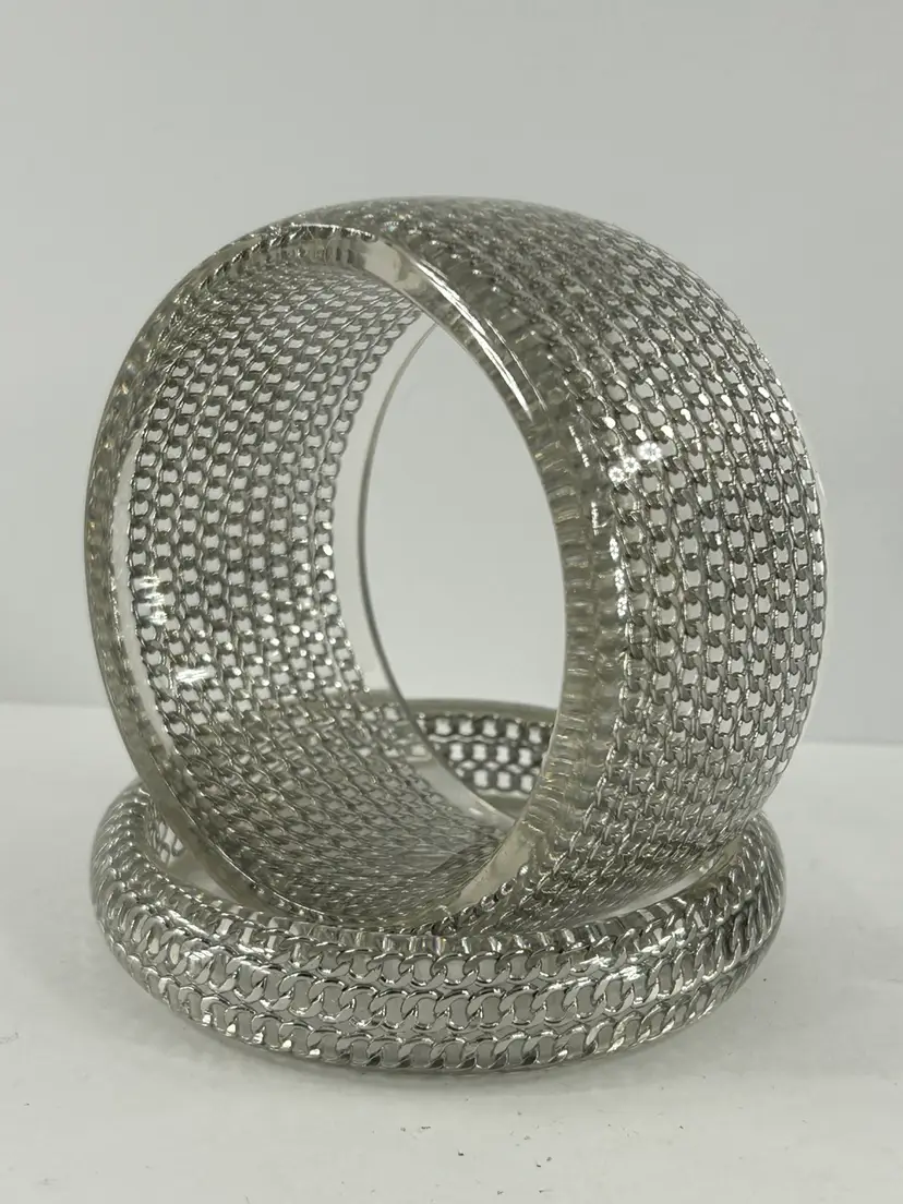 Vintage Sif Jakobs “Isola” bracelets chains in acrylic