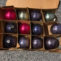 VTG Christmas Bulb Decorations Ornaments