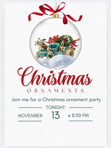 Christmas Ornament Party!